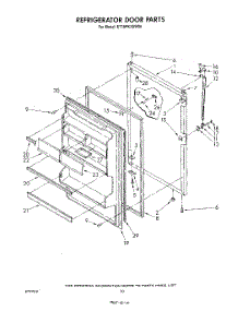 08 - Refrigerator Door , Not Illustrated parts for Whirlpool Refrigerator ET18PKXSW04 from AppliancePartsPros.com