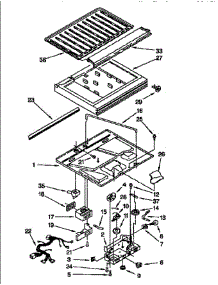 Compartment Separator parts for Whirlpool Refrigerator ET25DMXBN02 from AppliancePartsPros.com