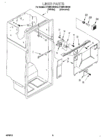 02 - Liner parts for Whirlpool Refrigerator ET22PKXBN00 from AppliancePartsPros.com