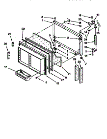Freezer Door parts for Whirlpool Refrigerator ET25DMXBN02 from AppliancePartsPros.com