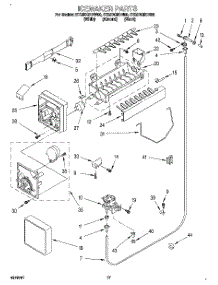 10 - Icemaker parts for Whirlpool Refrigerator ET25DQRDW00 from AppliancePartsPros.com