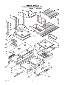 04 - Shelf, Lit / Optional parts for Whirlpool Refrigerator ET22DMXAW02 from AppliancePartsPros.com