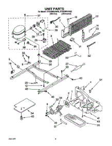 05 - Unit parts for Whirlpool Refrigerator ET22DMXAW02 from AppliancePartsPros.com