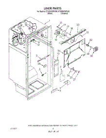 03 - Liner parts for Whirlpool Refrigerator ET22DKXWW00 from AppliancePartsPros.com