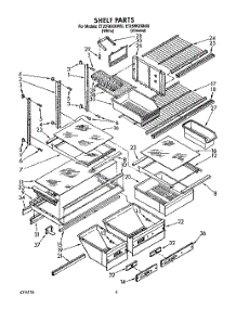 05 - Shelf, Lit / Optional parts for Whirlpool Refrigerator ET25RKXXW00 from AppliancePartsPros.com