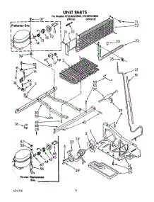 06 - Unit parts for Whirlpool Refrigerator ET25RKXXW00 from AppliancePartsPros.com