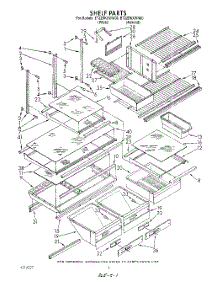 05 - Shelf , Lit / Optional parts for Whirlpool Refrigerator ET22DKXWW00 from AppliancePartsPros.com