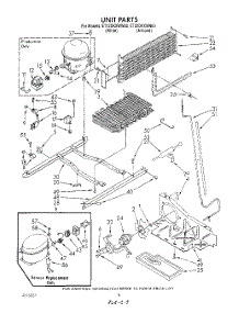 06 - Unit parts for Whirlpool Refrigerator ET22DKXWW00 from AppliancePartsPros.com