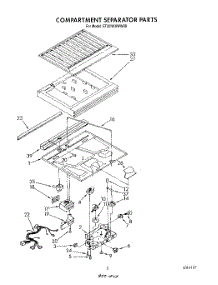 04 - Compartment Separator parts for Whirlpool Refrigerator ET20NKXWW00 from AppliancePartsPros.com