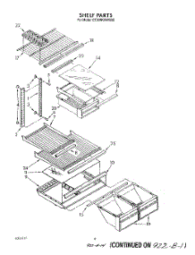 05 - Shelf parts for Whirlpool Refrigerator ET20NKXWW00 from AppliancePartsPros.com
