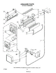 09 - Icemaker , Lit / Optional parts for Whirlpool Refrigerator ET20GMXSW01 from AppliancePartsPros.com