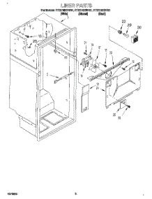 02 - Liner parts for Whirlpool Refrigerator ET22DMXBB01 from AppliancePartsPros.com