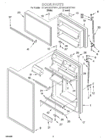 02 - Door parts for Whirlpool Refrigerator ET20GMXFW01 from AppliancePartsPros.com