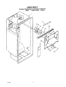 02 - Liner parts for Whirlpool Refrigerator ET18ZKXZG00 from AppliancePartsPros.com