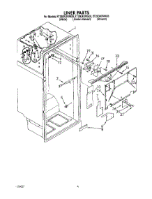 02 - Liner parts for Whirlpool Refrigerator ET20DKXWW00 from AppliancePartsPros.com