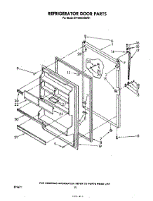 08 - Refrigerator Door , Not Illustrated parts for Whirlpool Refrigerator ET18XKXSW01 from AppliancePartsPros.com