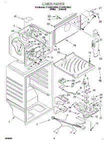 03 - Liner parts for Whirlpool Refrigerator ET18PKXDN00 from AppliancePartsPros.com