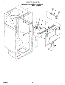 02 - Liner parts for Whirlpool Refrigerator ET22DMXBW02 from AppliancePartsPros.com