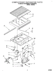 03 - Compartment Separator parts for Whirlpool Refrigerator ET22DMXBW02 from AppliancePartsPros.com