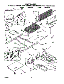 06 - Unit parts for Whirlpool Refrigerator ET20NMXAW01 from AppliancePartsPros.com