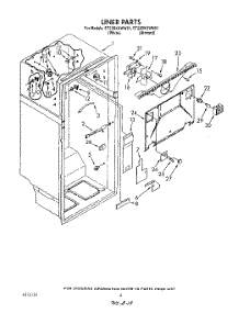 03 - Liner parts for Whirlpool Refrigerator ET22DKXWW01 from AppliancePartsPros.com