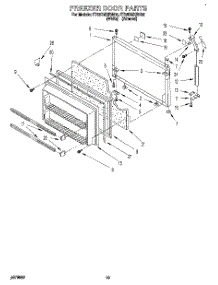 08 - Freezer Door parts for Whirlpool Refrigerator ET22DMXBW02 from AppliancePartsPros.com