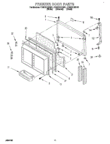 07 - Freezer Door, Lit / Optional parts for Whirlpool Refrigerator ET25DKXDN01 from AppliancePartsPros.com