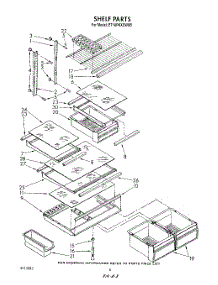 05 - Shelf parts for Whirlpool Refrigerator ET18PKXSW0B from AppliancePartsPros.com
