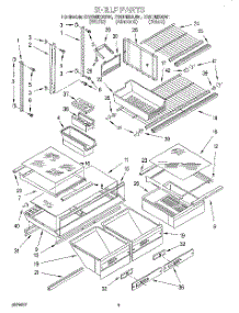 04 - Shelf, Lit / Optional parts for Whirlpool Refrigerator ET20DMXAW01 from AppliancePartsPros.com
