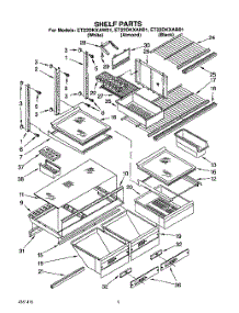 05 - Shelf, Lit / Optional parts for Whirlpool Refrigerator ET22DKXAB01 from AppliancePartsPros.com
