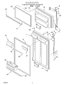 02 - Door parts for Whirlpool Refrigerator ET21PKXFN00 from AppliancePartsPros.com