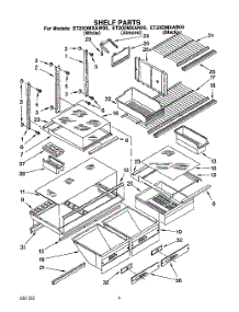 05 - Shelf, Lit / Optional parts for Whirlpool Refrigerator ET20DMXAB00 from AppliancePartsPros.com