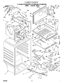 02 - Liner parts for Whirlpool Refrigerator ET21DMXDB02 from AppliancePartsPros.com