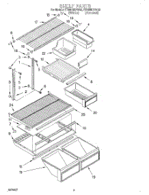04 - Shelf parts for Whirlpool Refrigerator ET20NMXAN02 from AppliancePartsPros.com