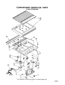 04 - Compartment Separator parts for Whirlpool Refrigerator ET20RMXTN00 from AppliancePartsPros.com