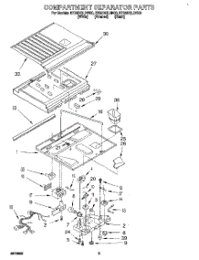 03 - Compartment Separator parts for Whirlpool Refrigerator ET25DQLDN00 from AppliancePartsPros.com