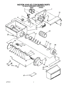 05 - Motor And Ice Container, Lit / Optional parts for Kitchenaid Refrigerator KSRS25QAAL02 from AppliancePartsPros.com