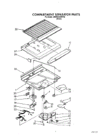 05 - Compartment Separator parts for Whirlpool Refrigerator JWARG469WP00 from AppliancePartsPros.com