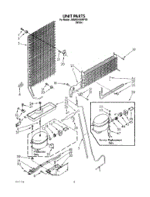 08 - Unit parts for Whirlpool Refrigerator JWARG469WP00 from AppliancePartsPros.com