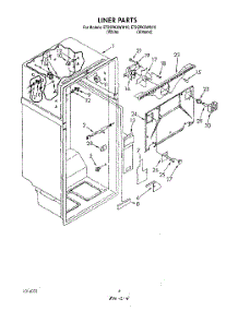 03 - Liner parts for Whirlpool Refrigerator ET22PKXWW10 from AppliancePartsPros.com