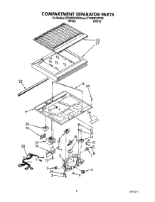 04 - Compartment Separator parts for Whirlpool Refrigerator ET20RKYZW00 from AppliancePartsPros.com