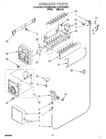07 - Icemaker parts for Whirlpool Refrigerator ET22PMXBW00 from AppliancePartsPros.com