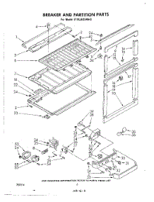 04 - Breaker And Partition parts for Whirlpool Refrigerator ET19JKXLWR0 from AppliancePartsPros.com