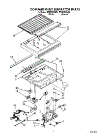 04 - Compartment Separator parts for Whirlpool Refrigerator ET25PKXXW01 from AppliancePartsPros.com