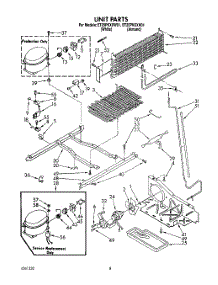 06 - Unit parts for Whirlpool Refrigerator ET25PKXXW01 from AppliancePartsPros.com