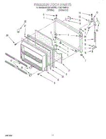 07 - Freezer Door parts for Whirlpool Refrigerator ET20F134KN0 from AppliancePartsPros.com
