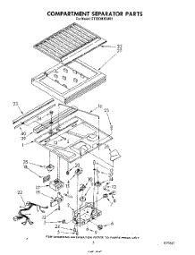 04 - Compartment Separator parts for Whirlpool Refrigerator ET22DMXSW01 from AppliancePartsPros.com