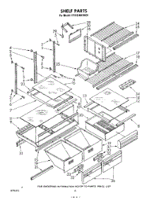 05 - Shelf parts for Whirlpool Refrigerator ET22DMXSW01 from AppliancePartsPros.com