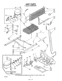 06 - Unit parts for Whirlpool Refrigerator ET22DMXSW01 from AppliancePartsPros.com