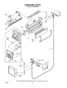 08 - Ice Maker parts for Whirlpool Refrigerator ET22DMXSW01 from AppliancePartsPros.com